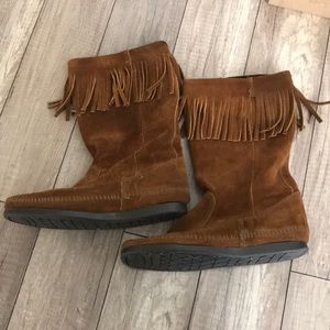 Minnetonka Fringe Boots